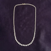 Lab Created Moissanite Tennis Miracle Set Necklace