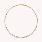 Lab Created Moissanite Diamond Tennis Miracle Set Necklace