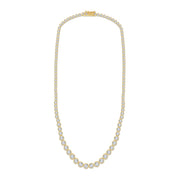 Lab Created Moissanite Tennis Miracle Set Necklace