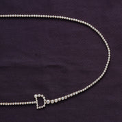 Tennis Bezel Set Initial Letter Lab Grown Diamond Necklace