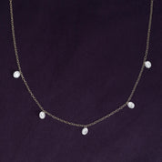 Five Stone Lab Grown Diamond Station Necklace