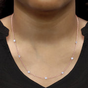 Seven Stone Lab Grown Diamond Station Necklace