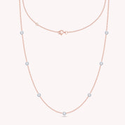 Seven Stone Lab Grown Diamond Station Necklace