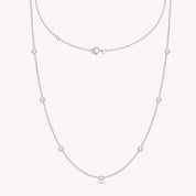Seven Stone Lab Grown Diamond Station Necklace