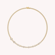 Multi Shape Lab Created Moissanite Tennis Necklace