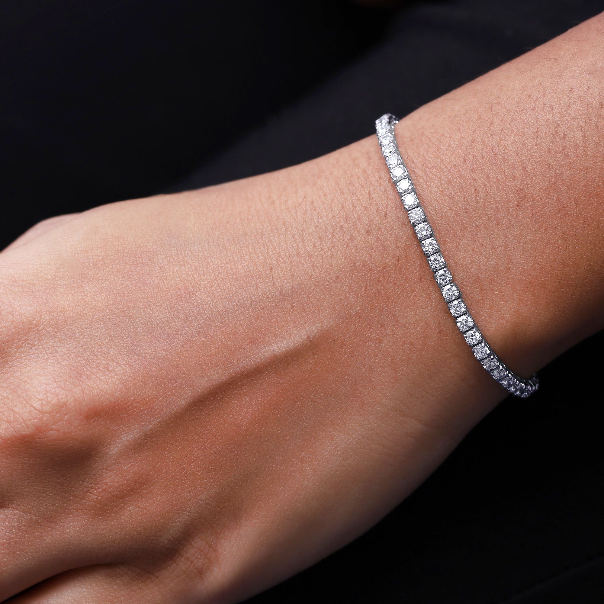 Lab grown Diamond Tennis Bracelet