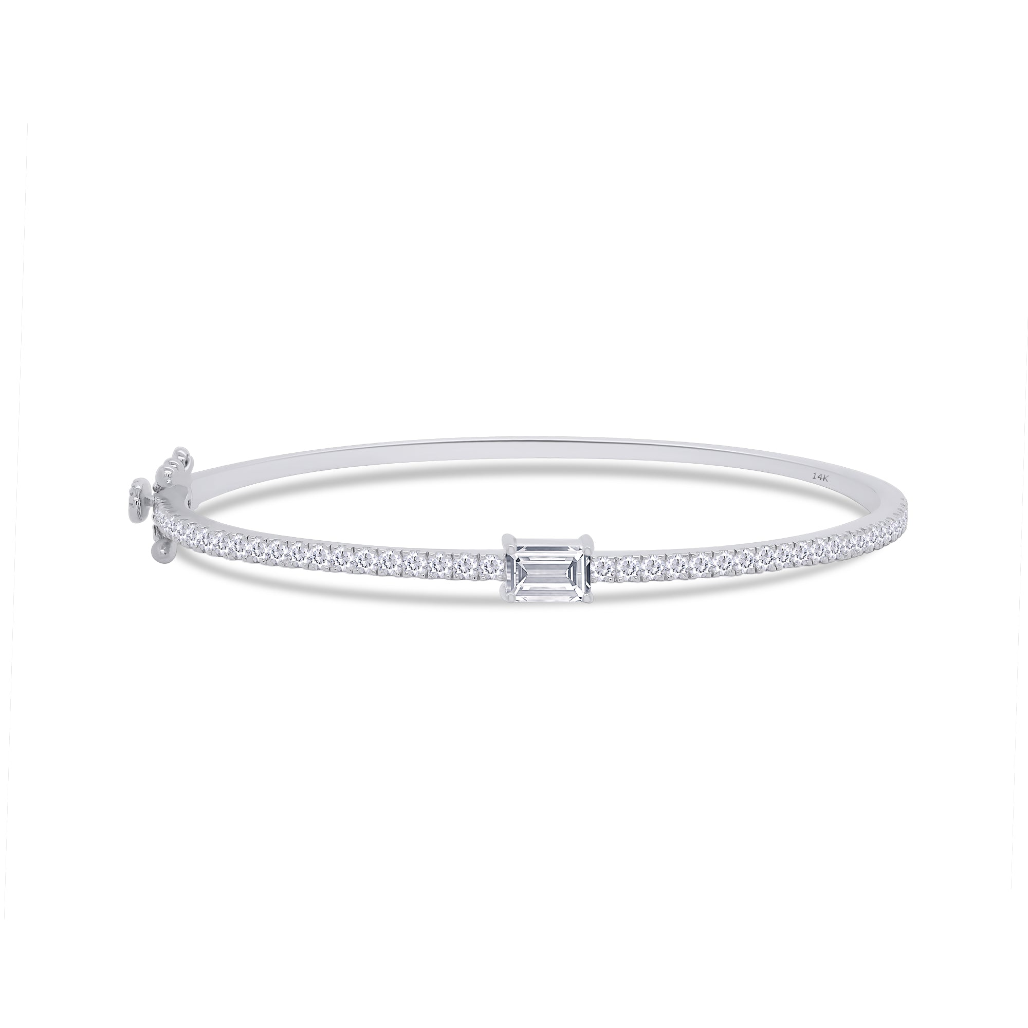 Tennis Bangle Bracelet In Lab Grown Diamond