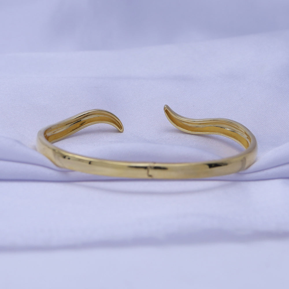 
                      
                        Classic Curl Cuff Bracelet For Women In 10K Or 14K Solid Gold & 925 Sterling Silver Cuff Bangle Jewelry Gifts
                      
                    