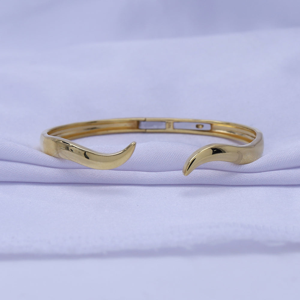 
                      
                        Classic Curl Cuff Bracelet For Women In 10K Or 14K Solid Gold & 925 Sterling Silver Cuff Bangle Jewelry Gifts
                      
                    