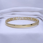 Multi Shape Lab Grown Diamond Bangle Bracelet