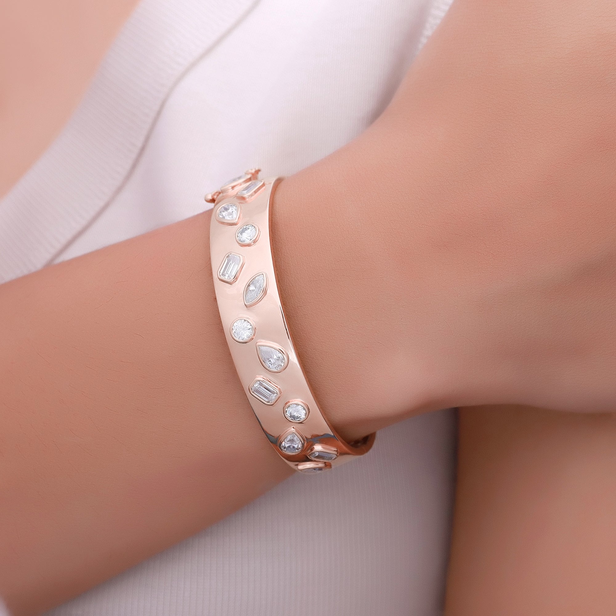 Multi shape Moissanite Bracelet