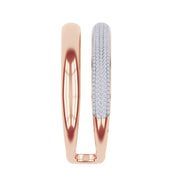 5.00 Cttw Round Lab Created Moiissanite Pave Set Double Domed Open Cuff Bracelet