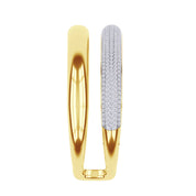 5.00 Cttw Round Lab Created Moiissanite Pave Set Double Domed Open Cuff Bracelet