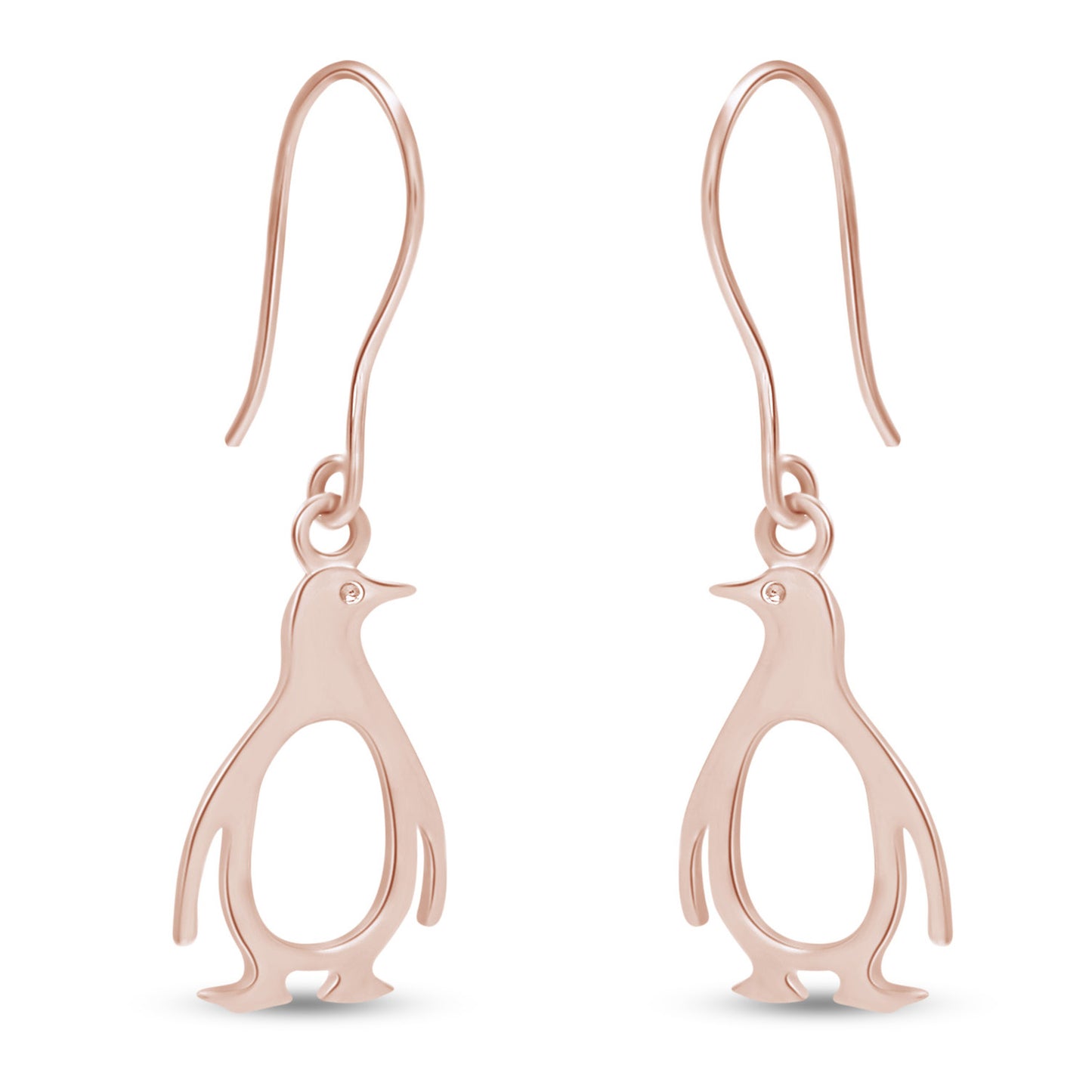 Penguin Hook Earrings Jewelry for Women in 925 Sterling Silver