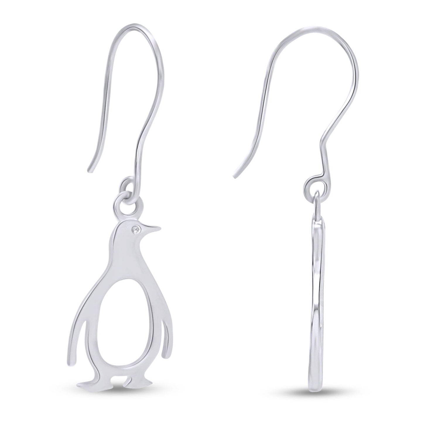 Load image into Gallery viewer, Penguin Hook Earrings Jewelry for Women in 925 Sterling Silver
