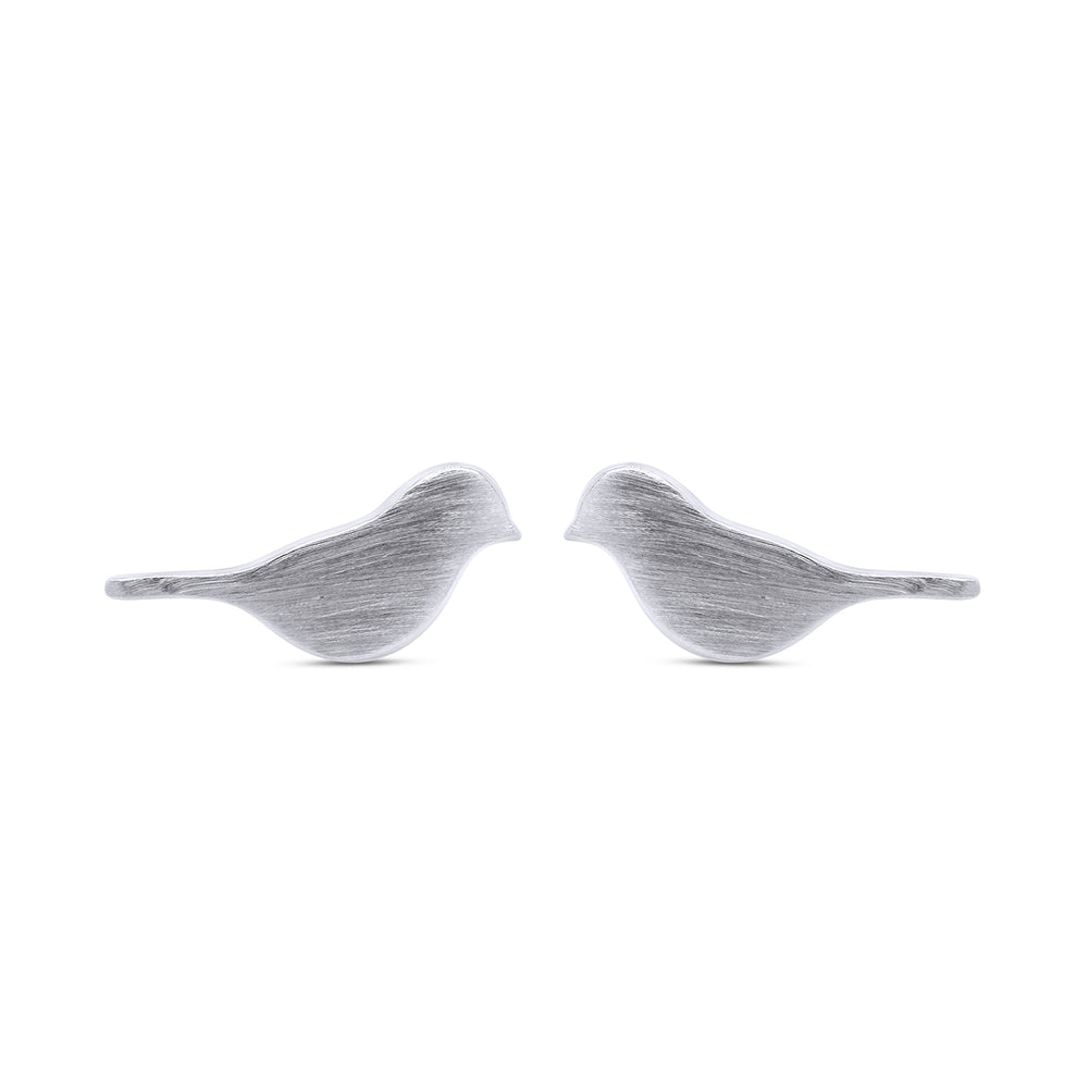 
                      
                        Cute Delicated Pair of Little DOVE Bird Stud Earrings in 925 Sterling Silver
                      
                    