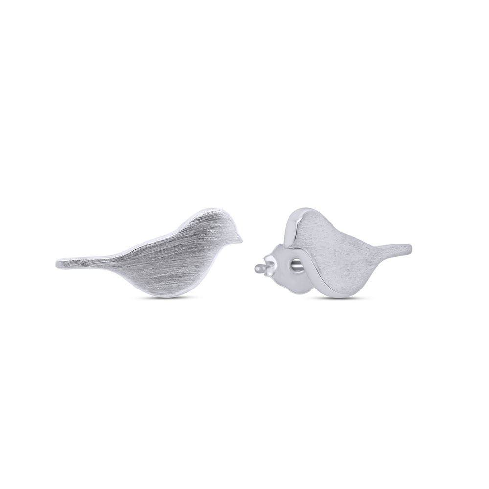 
                      
                        Cute Delicated Pair of Little DOVE Bird Stud Earrings in 925 Sterling Silver
                      
                    