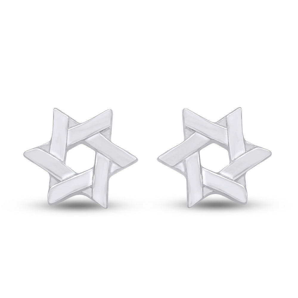 
                      
                        Messianic Star Of David Stud Earrings for Women in 925 Sterling Silver With Push Back
                      
                    