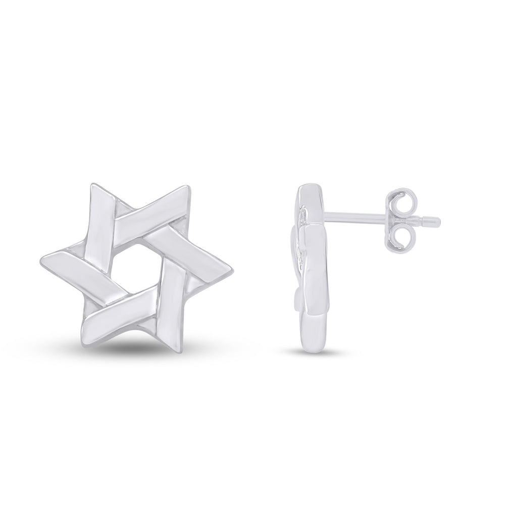 
                      
                        Messianic Star Of David Stud Earrings for Women in 925 Sterling Silver With Push Back
                      
                    