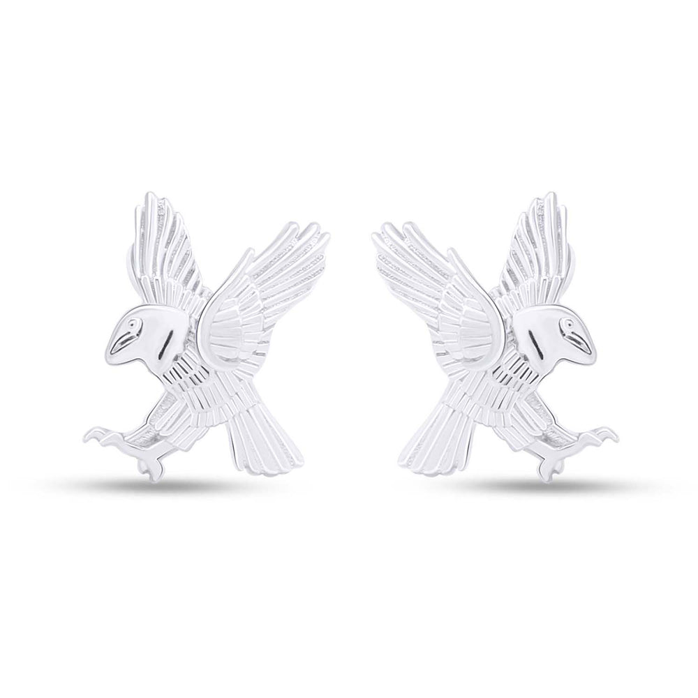 
                      
                        Eagle Stud Earrings With Push Back Jewelry for Women in 925 Sterling Silver
                      
                    