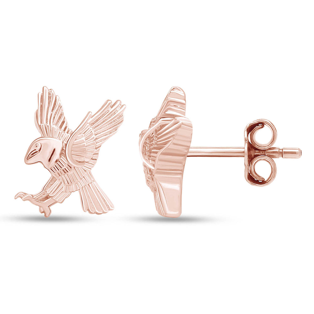 
                      
                        Eagle Stud Earrings With Push Back Jewelry for Women in 925 Sterling Silver
                      
                    