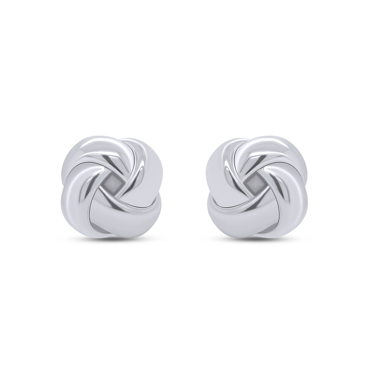 Love Knot Stud Earrings Jewelry for Women in 925 Sterling Silver with Push Back