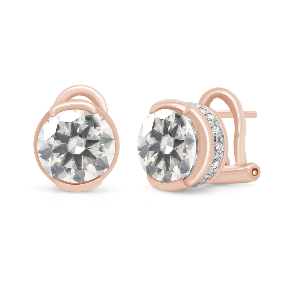 
                      
                        3 1/2 Carat 8MM Round Cut Lab Created Moissanite Diamond Solitaire Stud Earrings In 925 Sterling Silver (3.50 Cttw)
                      
                    