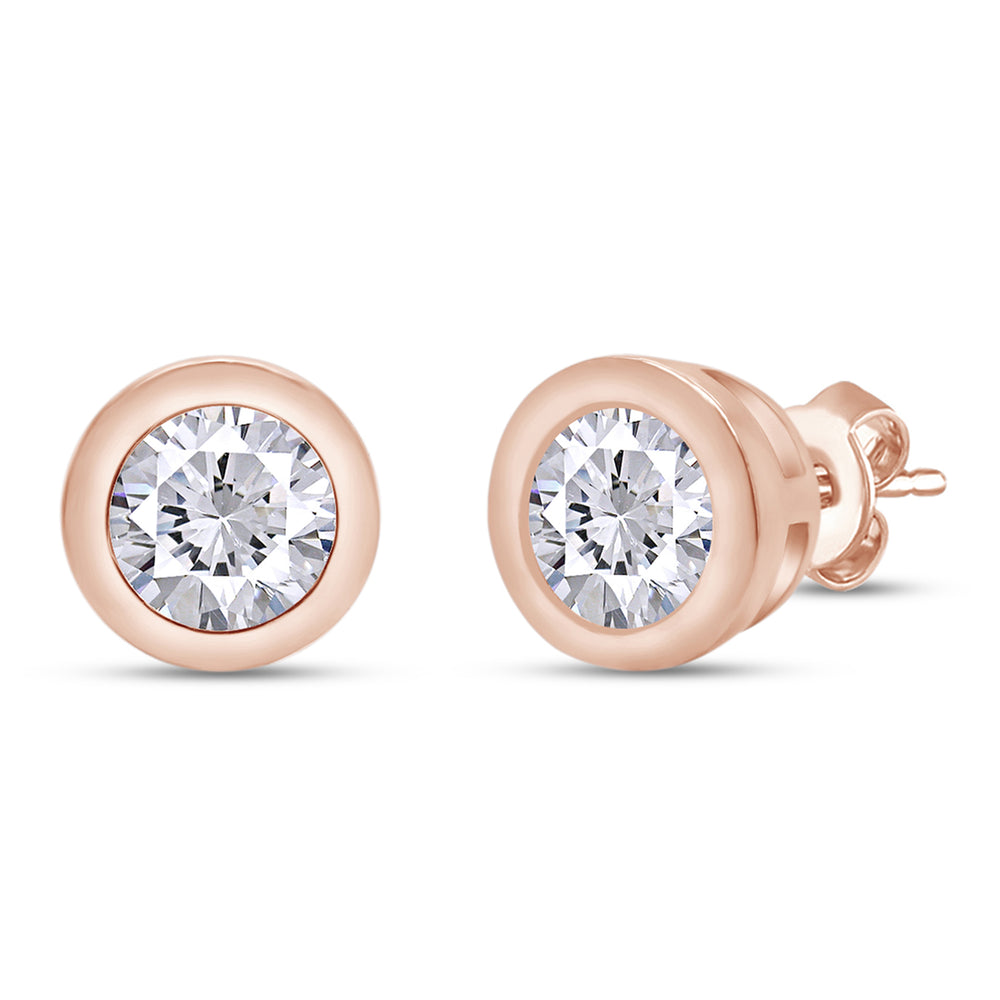 
                      
                        1 8/9 Carat Lab Created Moissanite Diamond Push Back Solitaire Stud Earrings In 10K Solid Gold (1.90 Cttw)
                      
                    