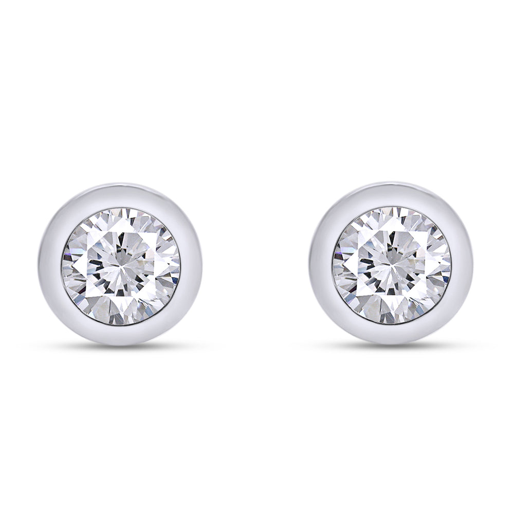 
                      
                        1 8/9 Carat Lab Created Moissanite Diamond Push Back Solitaire Stud Earrings In 10K Solid Gold (1.90 Cttw)
                      
                    