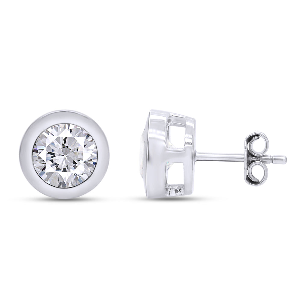 
                      
                        1 8/9 Carat Lab Created Moissanite Diamond Push Back Solitaire Stud Earrings In 10K Solid Gold (1.90 Cttw)
                      
                    