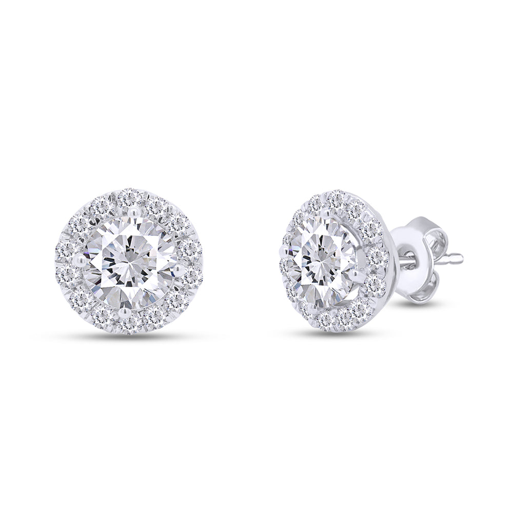 
                      
                        3 1/7 Carat Lab Created Moissanite Diamond Push Back Halo Studs Earrings in 10K or 14K Solid Gold For Women (3.15 Cttw)
                      
                    