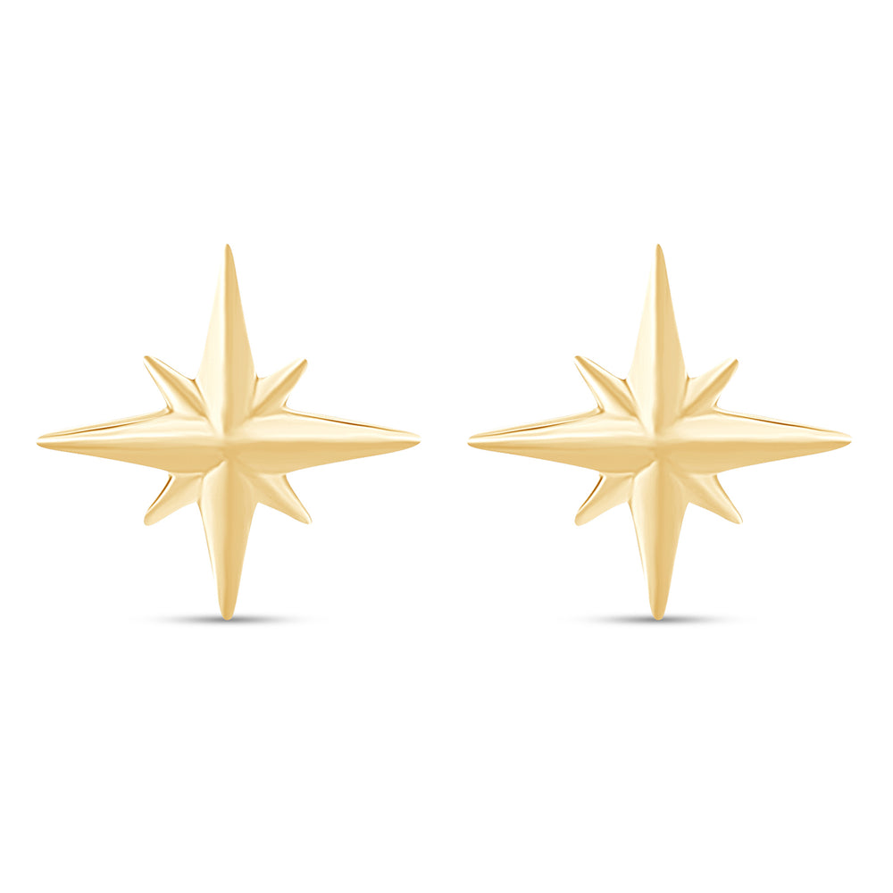 
                      
                        Dainty North Star Stud Earrings For Women In 925 Sterling Silver
                      
                    