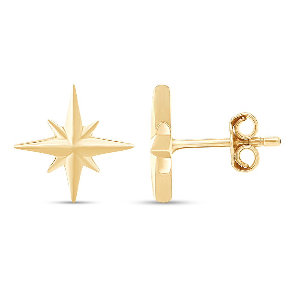 
                      
                        Dainty North Star Stud Earrings For Women In 925 Sterling Silver
                      
                    