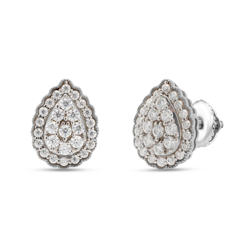 
                      
                        1/3 ct.t.w Lab Created Moissanite Diamond Teardrop Stud Earrings In 925 Sterling Silver (0.33 Cttw)
                      
                    