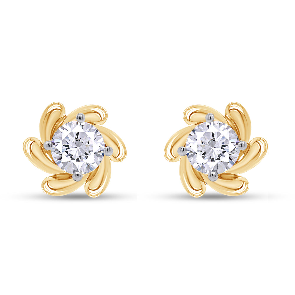 
                      
                        1.50 Carat 6MM Round Lab Created Moissanite Diamond Pinwheel Flower Stud Earrings In 925 Sterling Silver
                      
                    