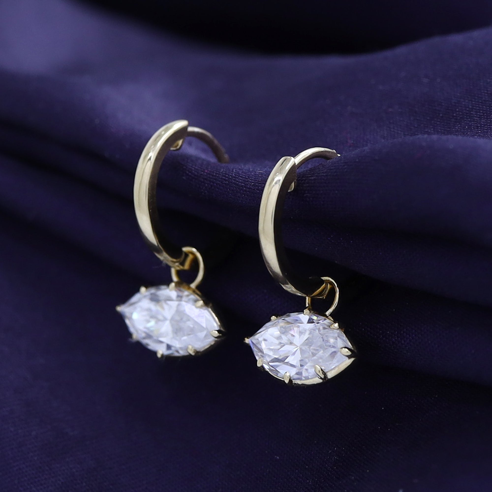 Lab Grown Diamond Marquise Earring