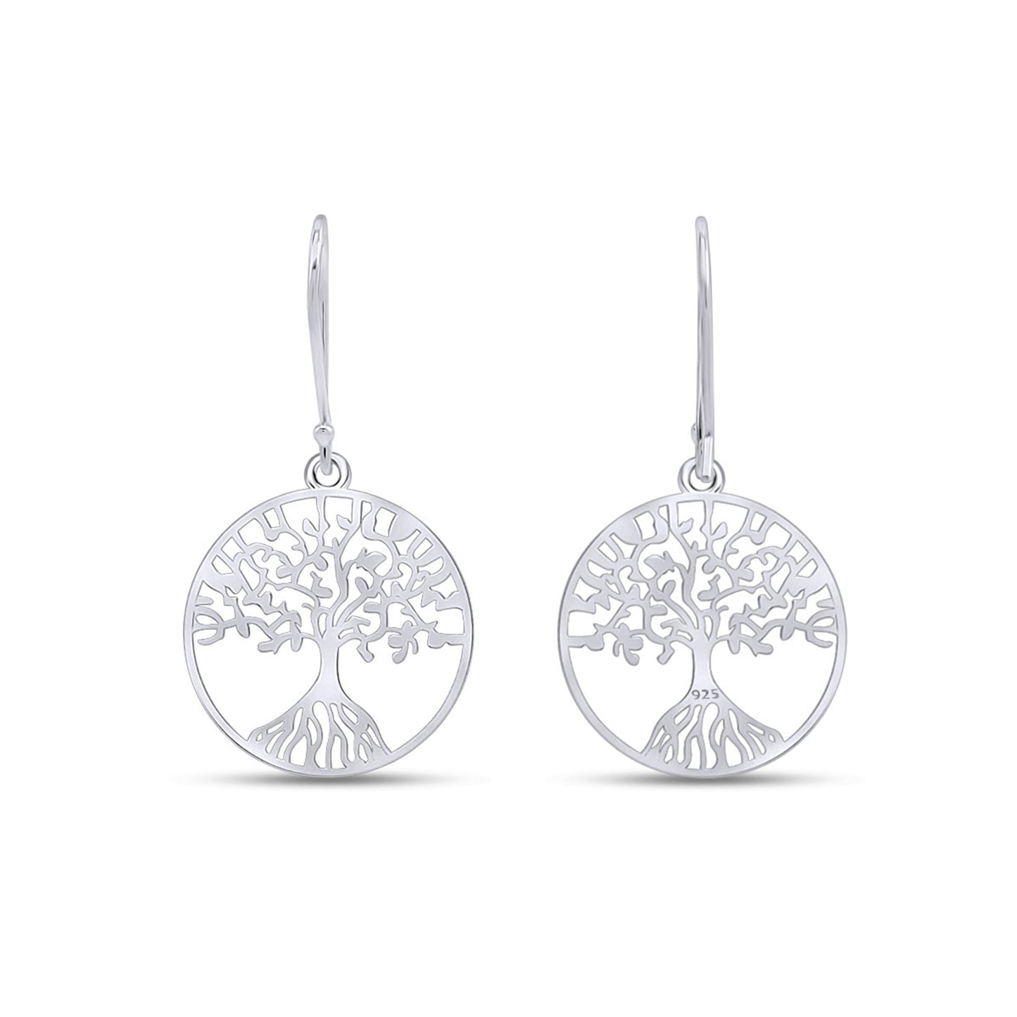 Tree Of Life Drop Earrings Jewelry for Women in 925 Sterling Silver