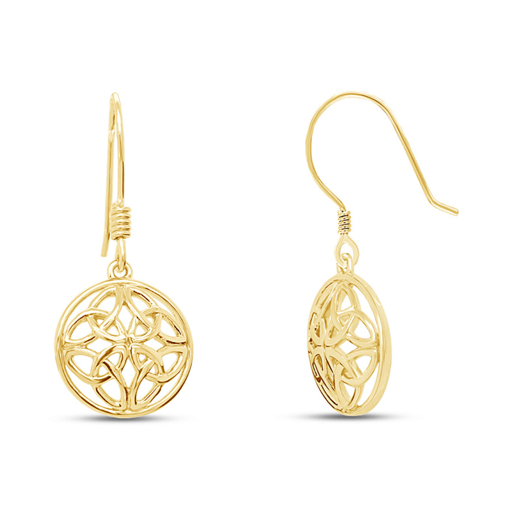 
                      
                        Celtic Knot Round Drop Earrings for Women in 925 Sterling Silver
                      
                    