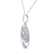 Tree of Life Filigree Pendant Necklace