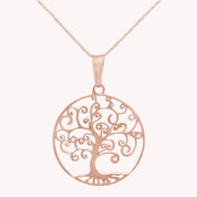 Tree of Life Filigree Pendant Necklace