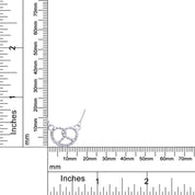 Pretzel Pendant Necklace Sterling Silver