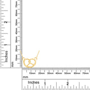 Pretzel Pendant Necklace Sterling Silver