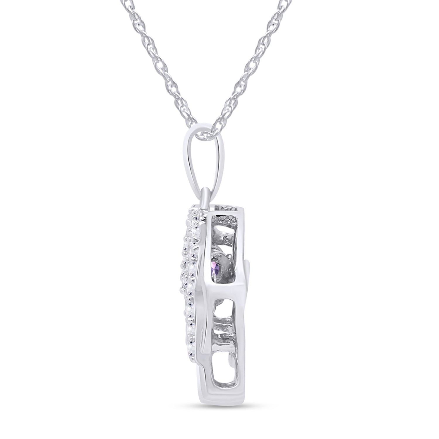 Elephant Pendant Necklace Sterling Silver