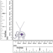 Elephant Pendant Necklace Sterling Silver