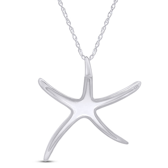 Load image into Gallery viewer, Lucky Sea Starfish Pendant Necklace For Women In 925 Sterling Silver
