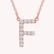 AFFY Moissanite Diamond Alphabet's Letter's Necklaces