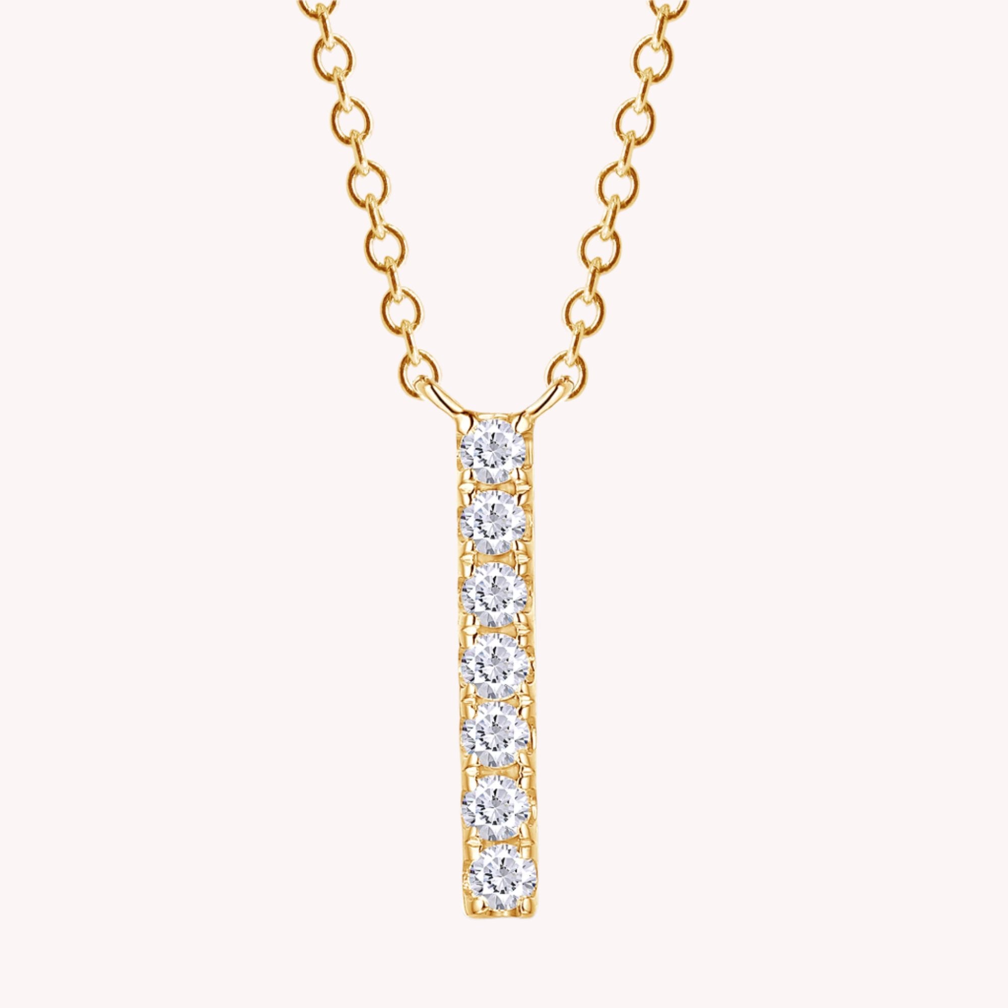 AFFY Moissanite Diamond Alphabet's Letter's Necklaces