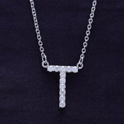 AFFY Moissanite Diamond Alphabet's Letter's Necklaces