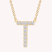 AFFY Moissanite Diamond Alphabet's Letter's Necklaces