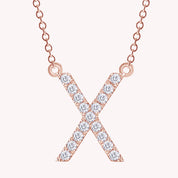 AFFY Moissanite Diamond Alphabet's Letter's Necklaces